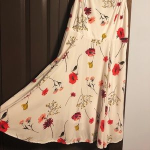 SOLD White floral print dress
